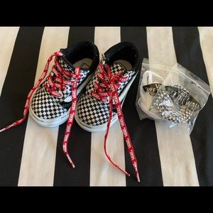 Toddler checkered Vans - Size 4